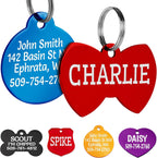 GoTags Dog Tags, Personalized Engraved Dog and Cat ID Tags for Pets, Custom Engraved on Both Sides, Various Shapes Including Bone, Round, Heart, Bow Tie, Star, and Badge (Large - Pack of 1) - Image 10