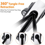 HCY&WLD pet leash with LED flashlight activated at night