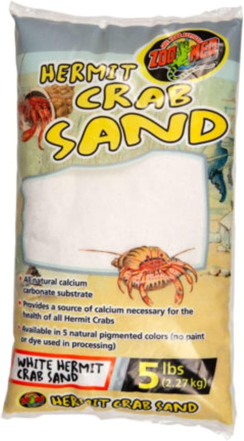 Two pack of Zoo Med White Hermit Crab Sand bags