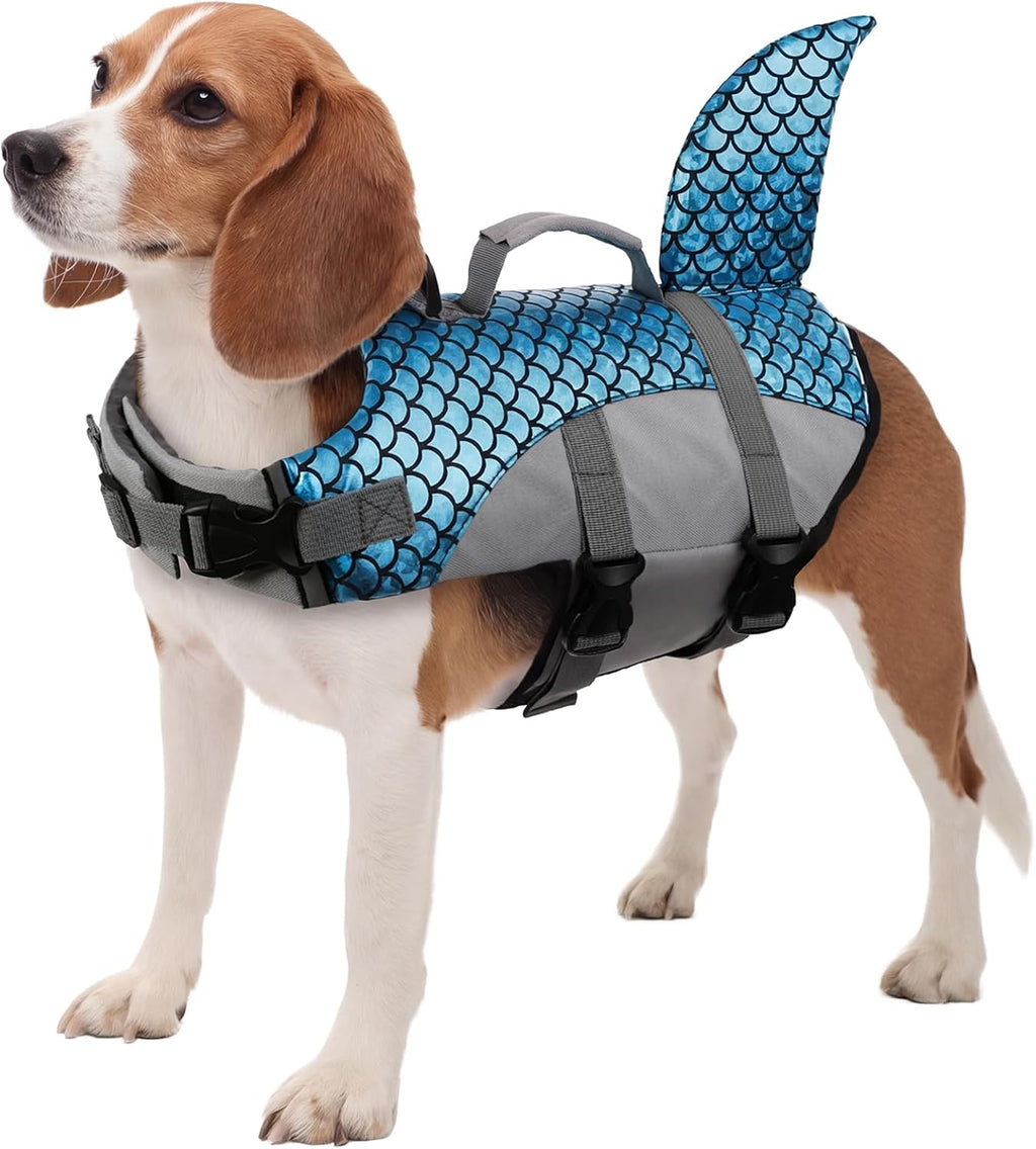 Kuoser Dog Life Jacket, Anti-Choke Head Support Float Dog Life Vest for Swimming Boating, Reflective Pet Swim Suit with Rescue Handle & D-Ring & Chin Float for Dulldog Dachshund, Purple XS - Image 15
