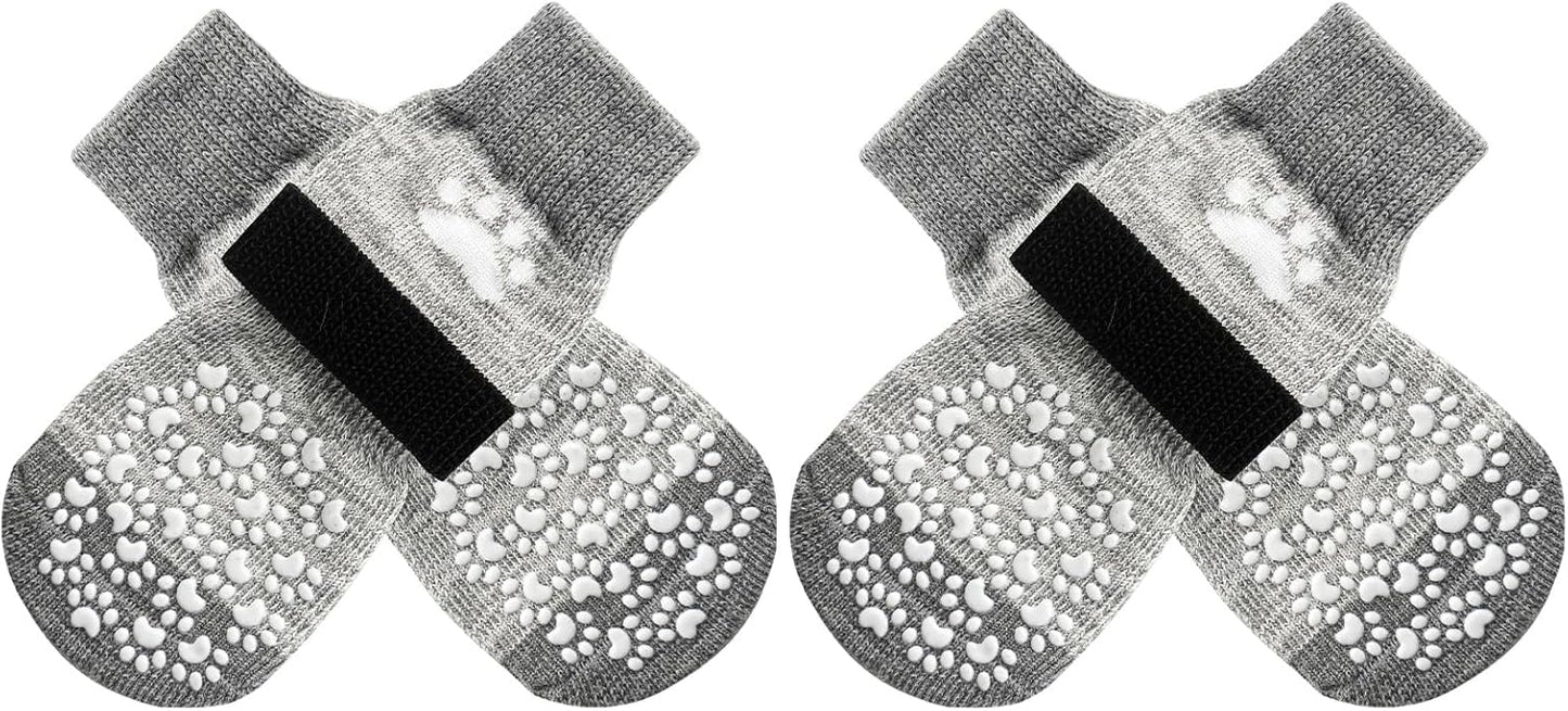 EXPAWLORER Anti-Slip Dog Socks,Dog Boots&Paw Protectors to Prevent Licking,Dog Shoes for Hot/Cold Pavement, Double Sides Non-Skid Traction Control on Hardwood Floor for Senior Dogs - Image 13