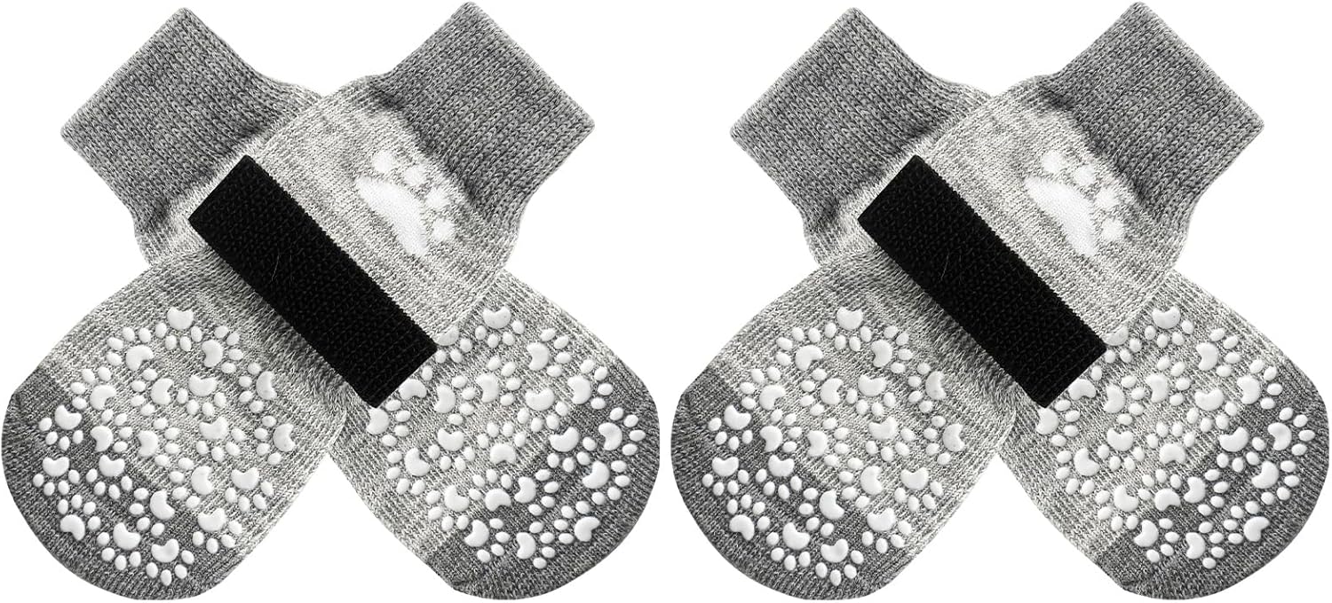 EXPAWLORER Anti-Slip Dog Socks,Dog Boots&Paw Protectors to Prevent Licking,Dog Shoes for Hot/Cold Pavement, Double Sides Non-Skid Traction Control on Hardwood Floor for Senior Dogs - Image 13