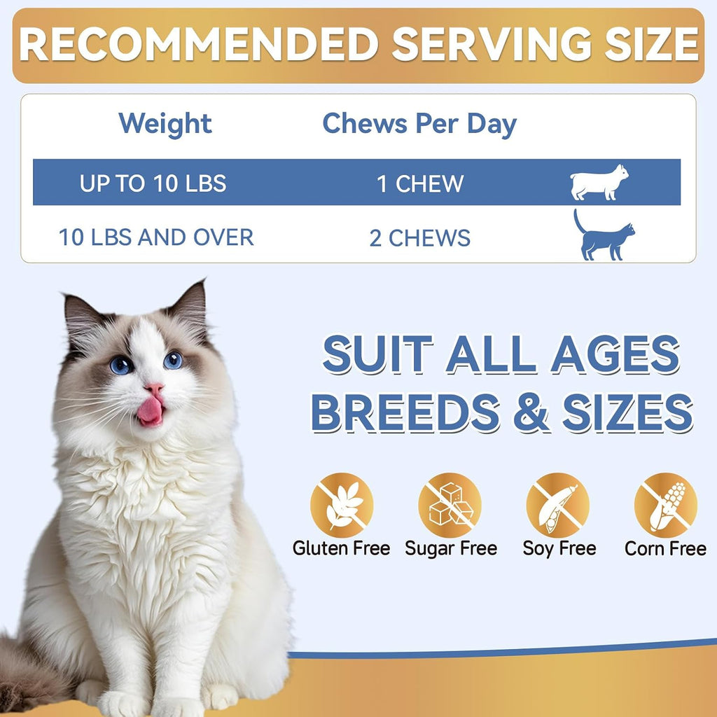 WEALLIN oral flea defense for kittens and adult cats size comparison