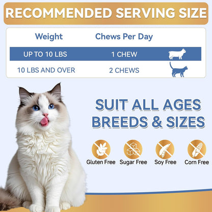 WEALLIN oral flea defense for kittens and adult cats size comparison