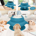Peninsula Love small pet feeding station navy color view