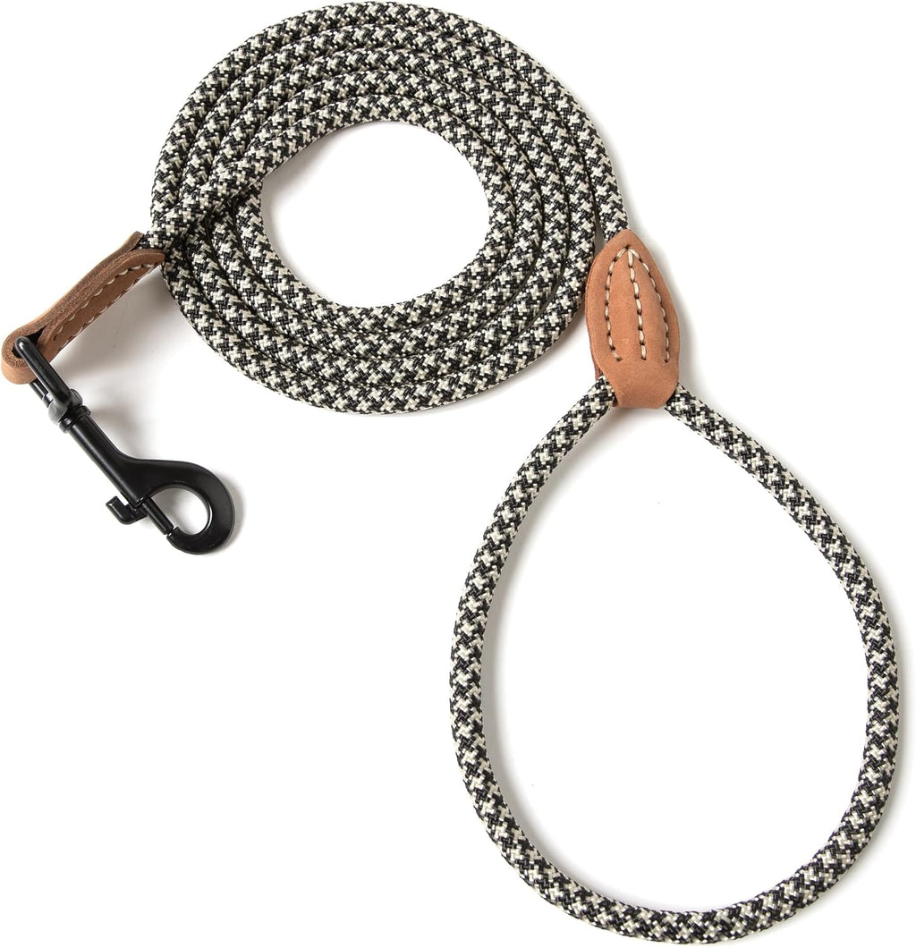 Mile High Life Rope Leash with Genuine Leather Connection, 6 FT/5 FT/4 FT, Heavy Duty Leash for Medium & Large Dogs (Brown, 48 Inch) - Image 14