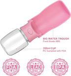 AIKIDS pet travel water bottle folded into compact travel size.