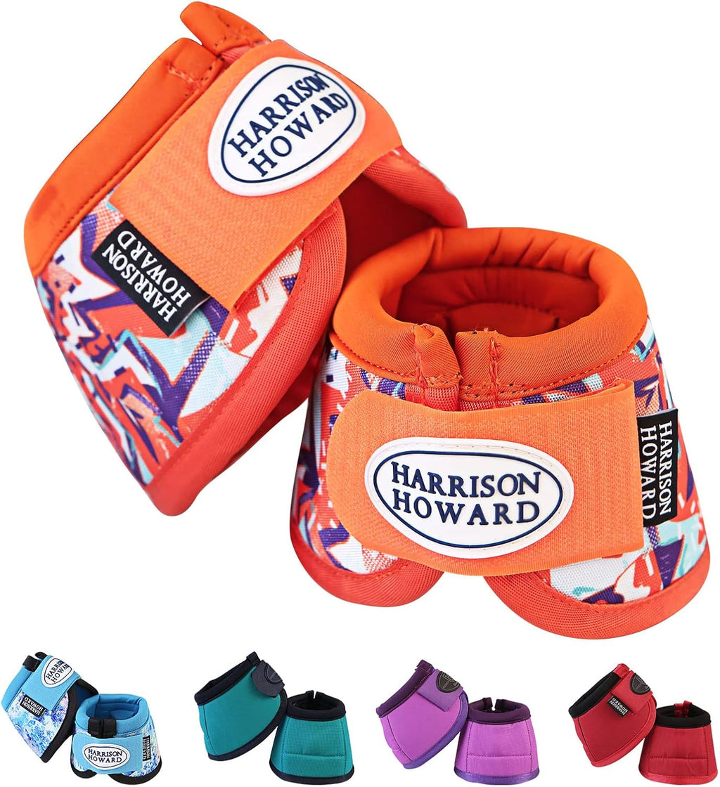 Harrison Howard Horse Bell Boots Overreach Bell Boots No-Turn Bell Boots for Horse-Durable Protective Hoof Boot - Image 12