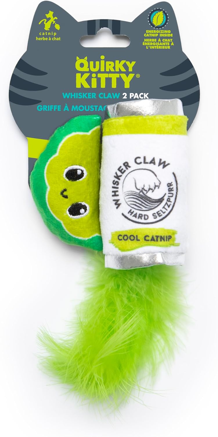 Quirky Kitty breakfast pastry themed cat toys for interactive play