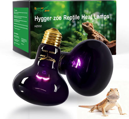 REPTI ZOO reptile night heat lamp two pack front view for terrarium heating