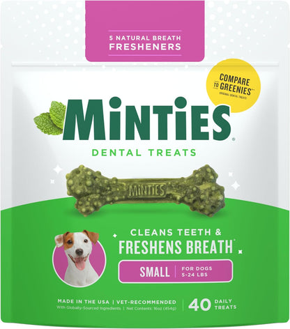 Minties Dental Chews for Dogs, 60 Count, Vet-Recommended Mint-Flavored Dental Dog Treats for Medium Dogs, Bones Clean Teeth, Fight Bad Breath, and Removes Plaque and Tartar - Image 12