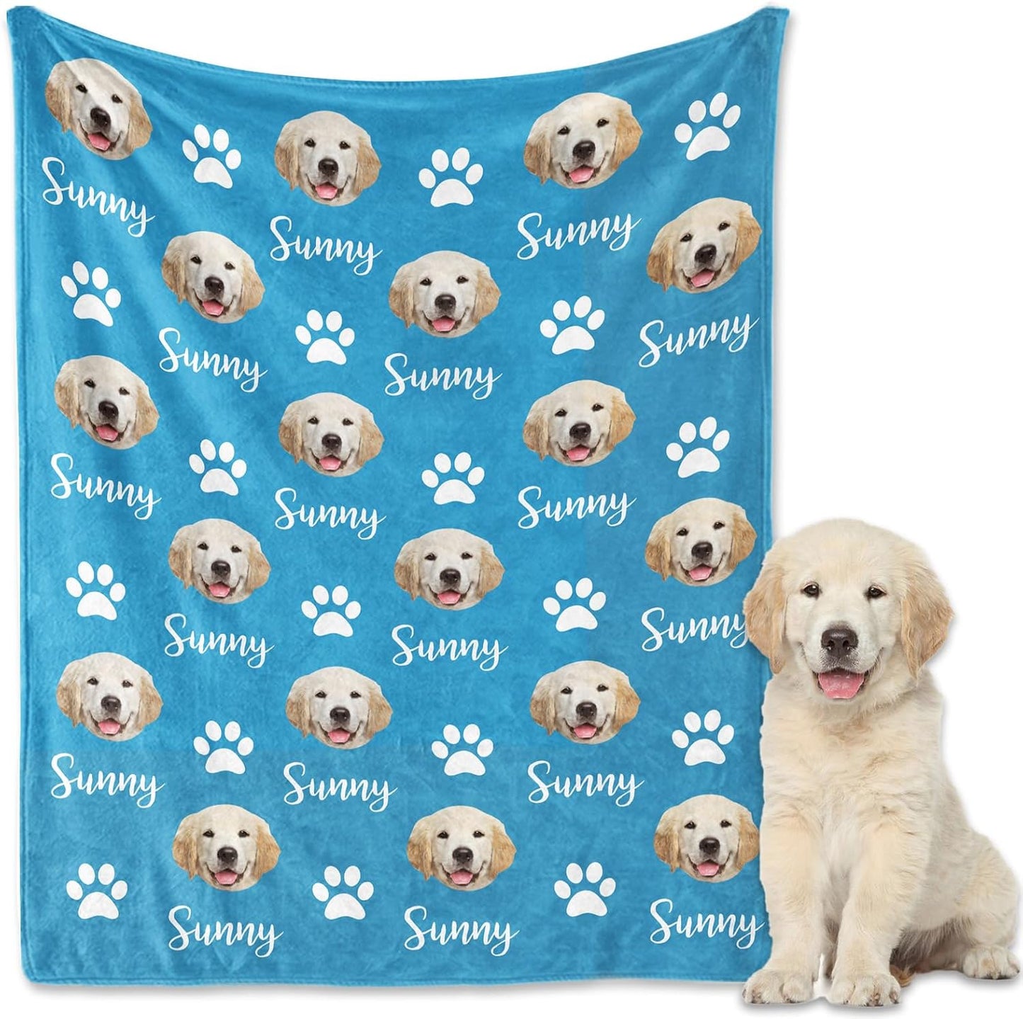 Personalized Dog Blanket, Customized Pet Blankets with Name Picture, Throw Blanket for Small Medium Large Dog Puppy Cat - Image 12