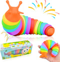 Cevioce Fidget Slug Toy rainbow design front view