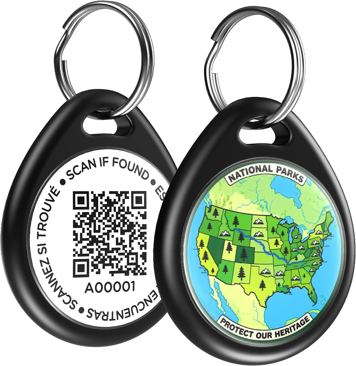 Dog Tags Personalized, QR Code Pet ID Tags for Dog Collar, Online Profile, Scan Location Alerts, Black - Image 15