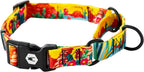 Wolfgang Heavy Duty Martingale Dog Collar with Quick Release Nylon Buckle for Walking & Training, Overland Print, Large - Image 12