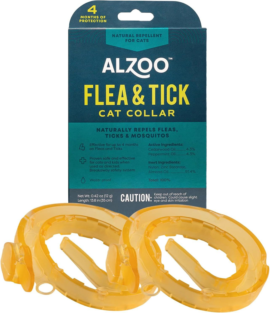 ALZOO Plant Based Flea & Tick Cat Collar, Helps Repel Fleas, Ticks & Mosquitoes, Plant-Based Active Ingredients, Phthalates and PVC Free Up to 4 Months Protection, Single - Image 12