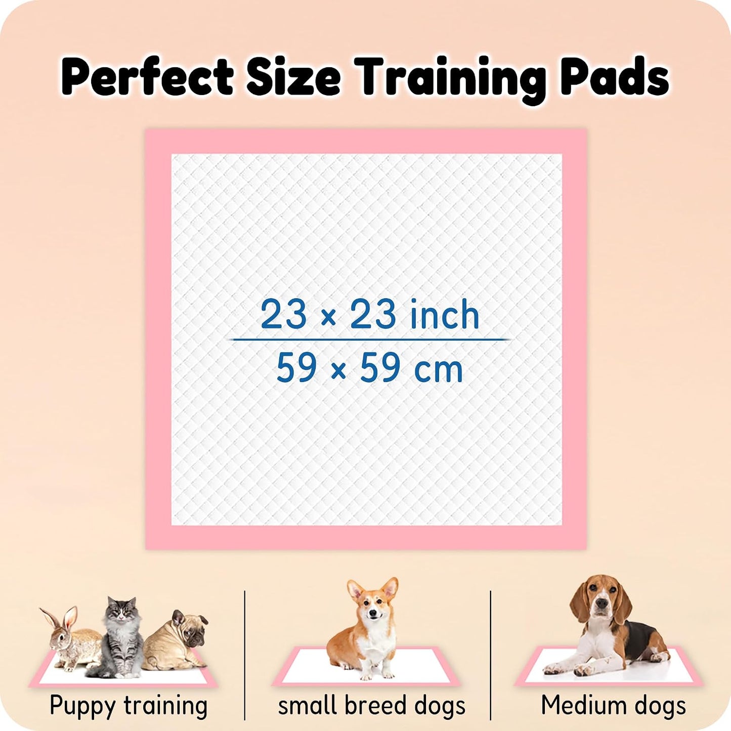 MoMoCo premium dog pee pads layout on hardwood floors.