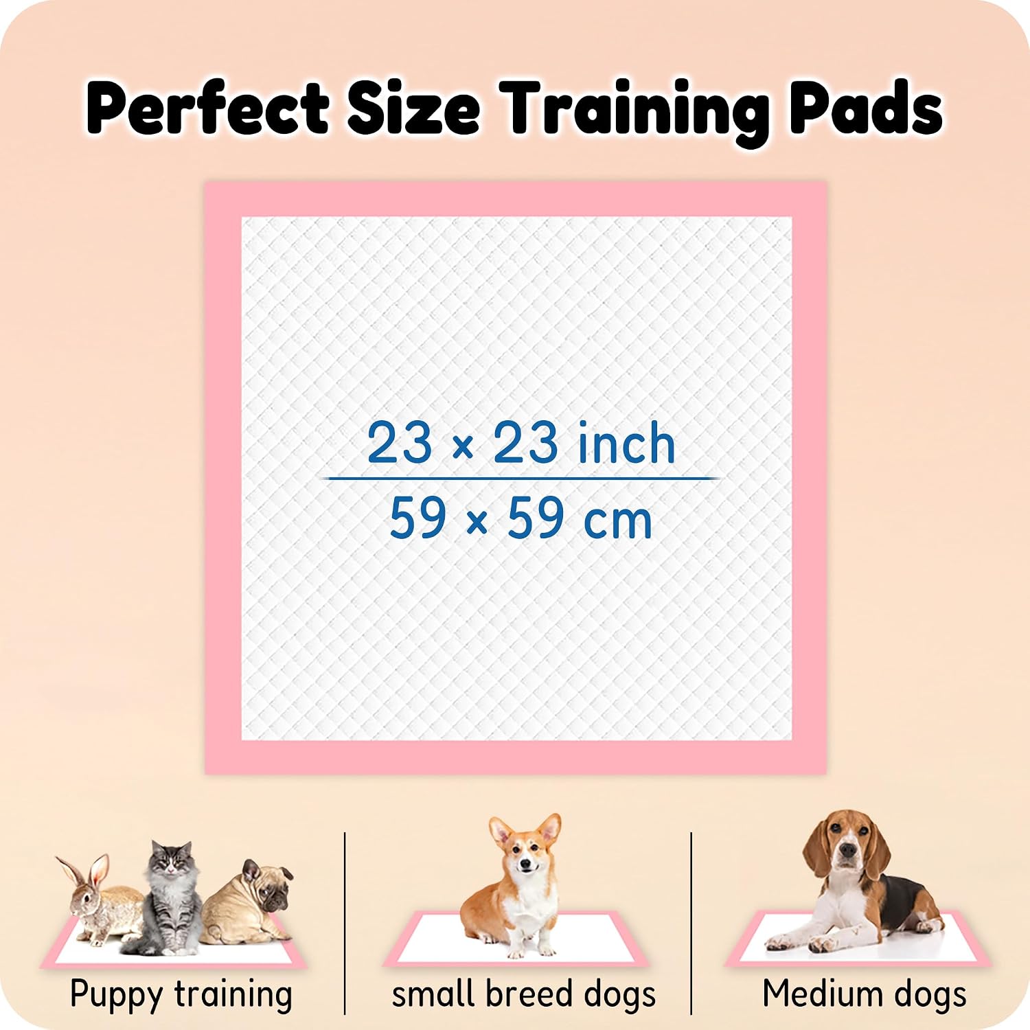 MoMoCo premium dog pee pads layout on hardwood floors.