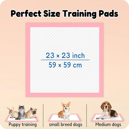 MoMoCo premium dog pee pads layout on hardwood floors.