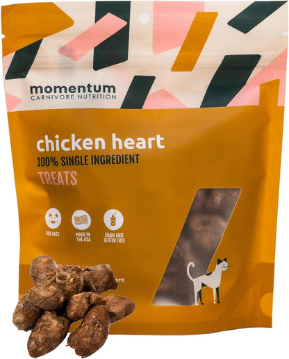 Momentum Carnivore Nutrition Freeze-Dried Chicken Gizzard Cat Treats - Single-Ingredient, High-Protein, All-Natural, Grain-Free, Naturally Flavorful - Made in USA - 1.9 oz Bag - Image 10