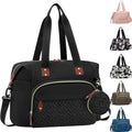 Tenot diaper bag tote front view in black
