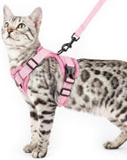 Cat Harness and Leash Set Escape Proof Tactical Extra Large Kitten Harness Emotional Support Cat Vest, Grey, XL - Image 13