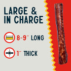 Canine Chews eight to nine inch retriever rolls packed in a twenty five count bag