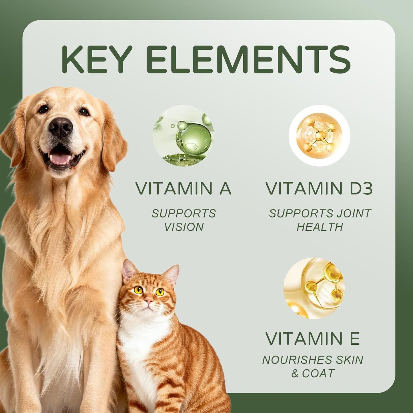 YOCMIPS Pawvita pet supplement packaging showing dog and cat heart support benefits.