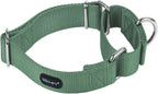 Mikivery durable dog training collar haze color with metal rings