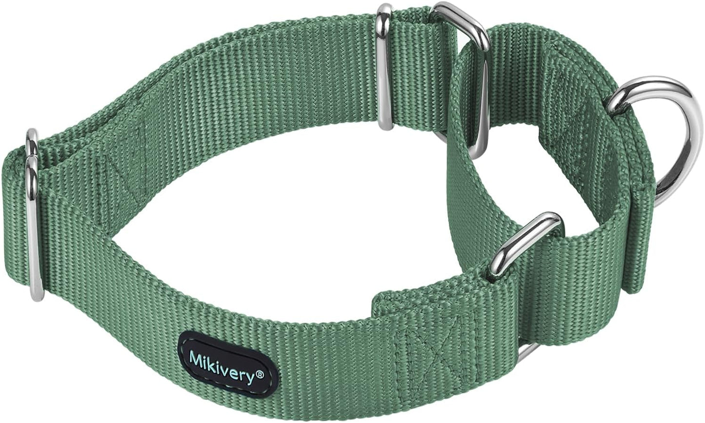 Mikivery durable dog training collar haze color with metal rings