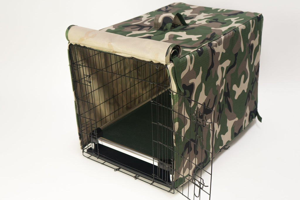 Durable zipper corner details on an imported American black dog cage enclosure