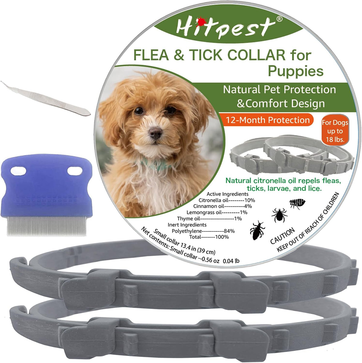 Shengkou flea and tick collar for puppies front view
