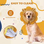 Premium imported pet recovery collar with adjustable straps