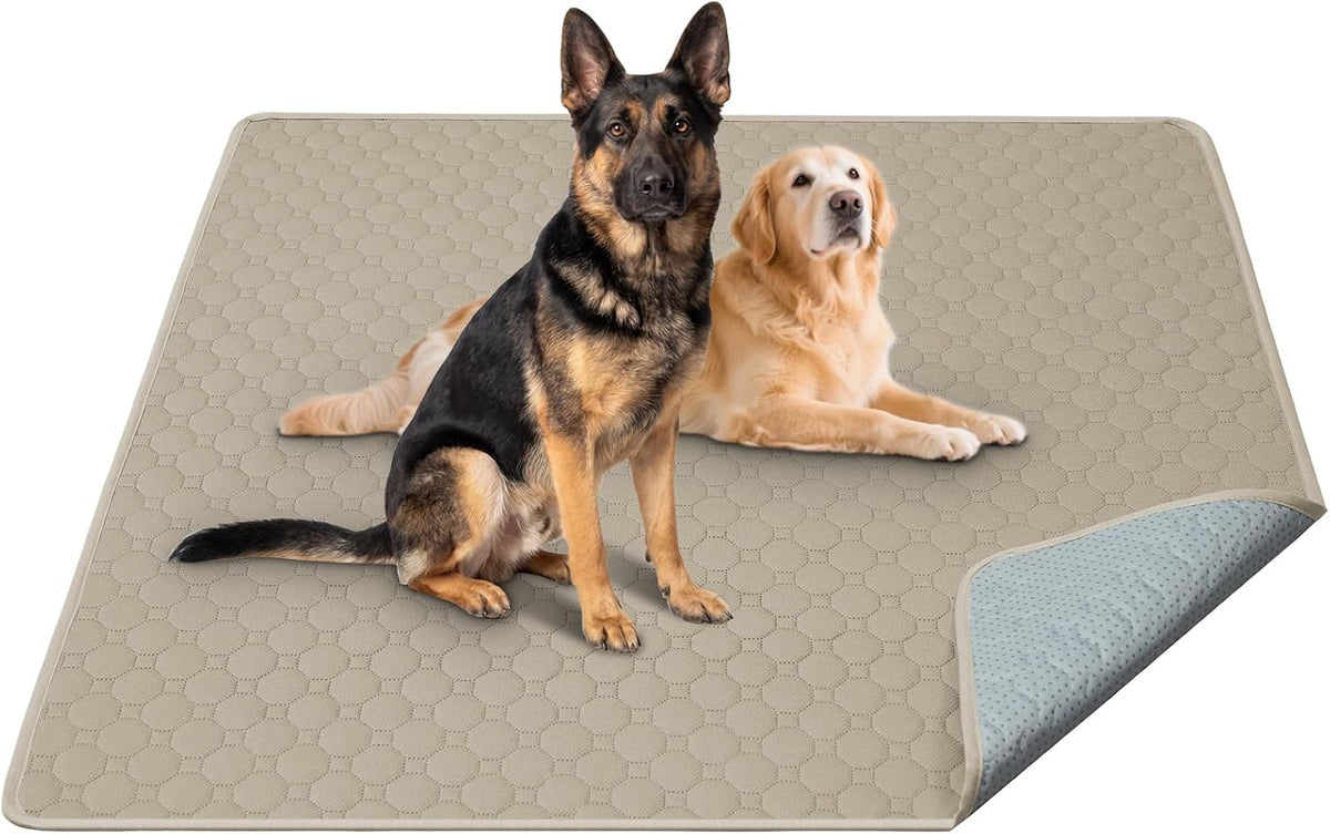 H.VERSAILTEX Premium Washable Pee Pads for Dogs 2 Pack Super Absorbent 100% Waterproof Reusable Non-Slip Quilted Puppy Training Pads for Crate Playpen Whelping & Potty Training(18"x24", Grey) - Image 13