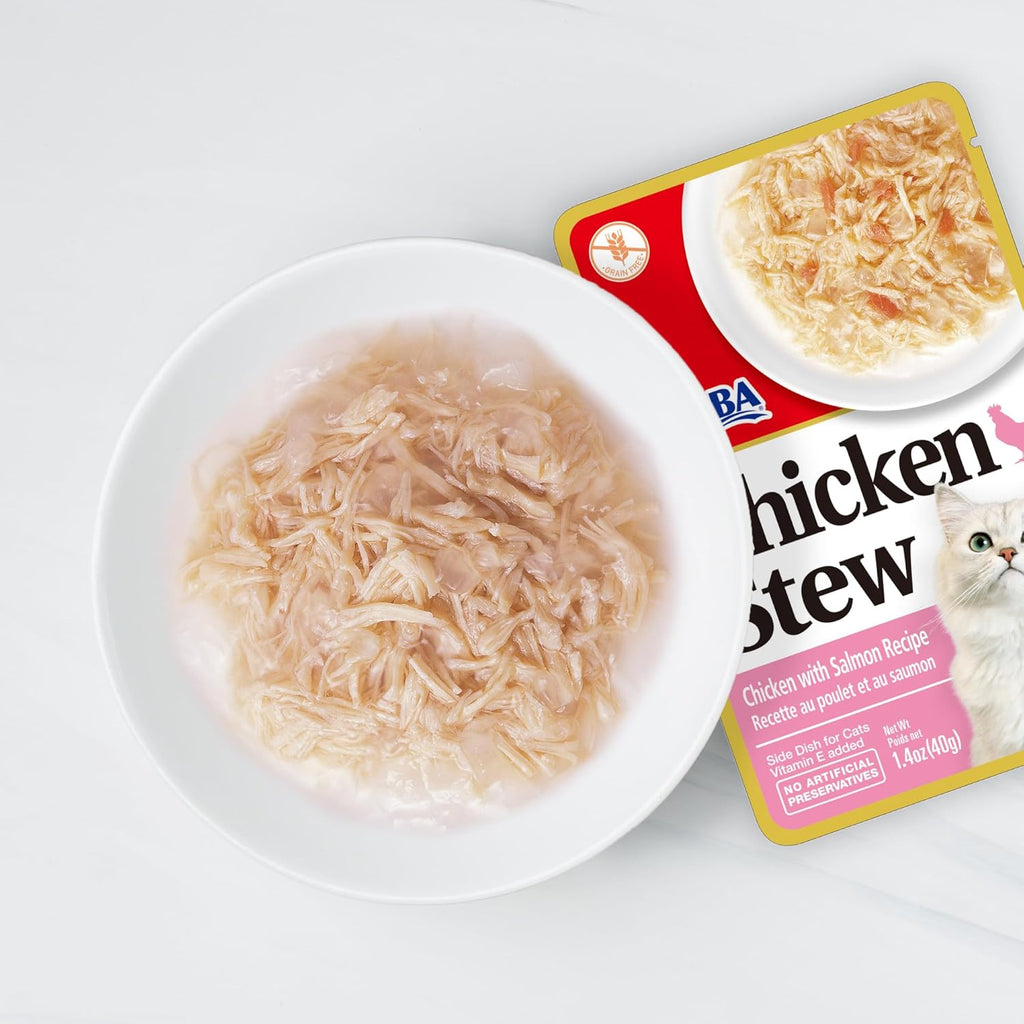 Shredded chicken and cheese cat stew texture