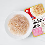 Shredded chicken and cheese cat stew texture