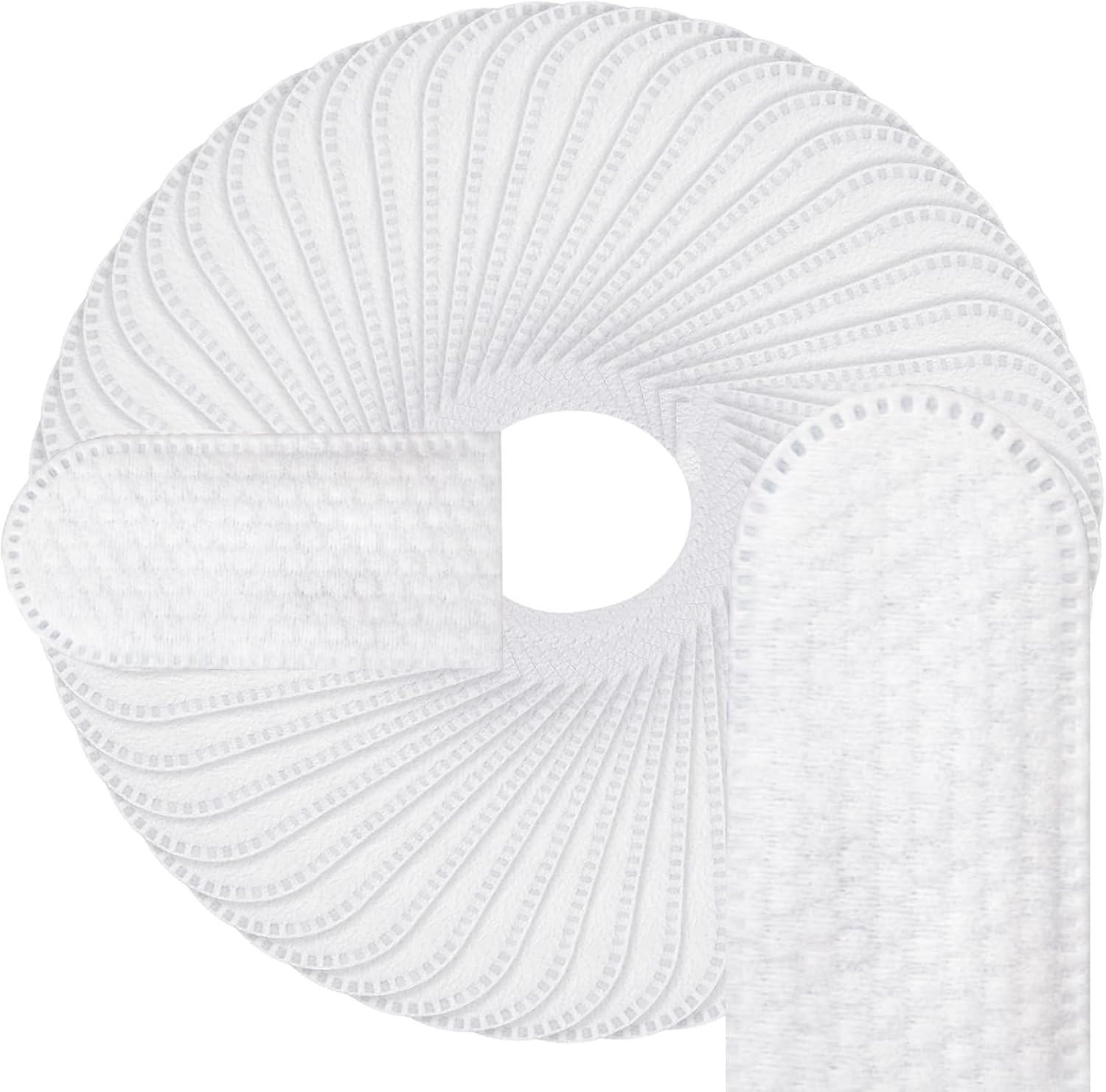 JIYUANCH cotton finger cots front view showing white protective fingertip covers