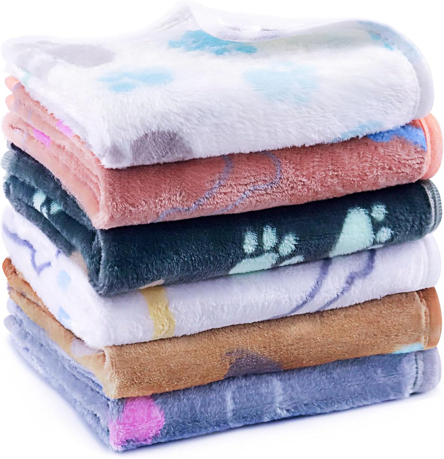 YedsIntu 6 Pcs Absorbent Guinea Pig Blankets Washable Small Animal Fleece Bedding Cage Liners Reusable Pet Pee Pad Sleep Mat Pad Cover for Hamster Ferret Rabbit Chinchilla Hedgehog (16"x24") - Image 9