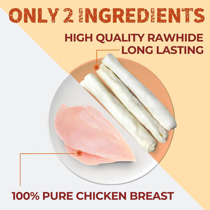 Two pack of ten point six inch long lasting dog bones for dental health