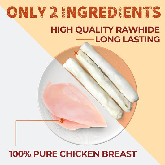 Two pack of ten point six inch long lasting dog bones for dental health