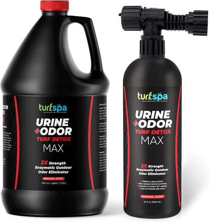 MAX Urine & Odor Turf Detox: Double-Strength Enzyme Cleaner & Odor Eliminator for Artificial Grass, Turf, Concrete & Patios, Pet Urine Enzymatic Cleaner for Dogs & Cats - 32 oz Sprayer - Image 10