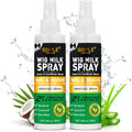 Goiple wig milk spray front view showing white pump bottle packaging