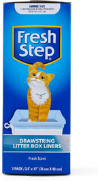 Fresh Step scented kitty litter bags box showing lavender scent detail