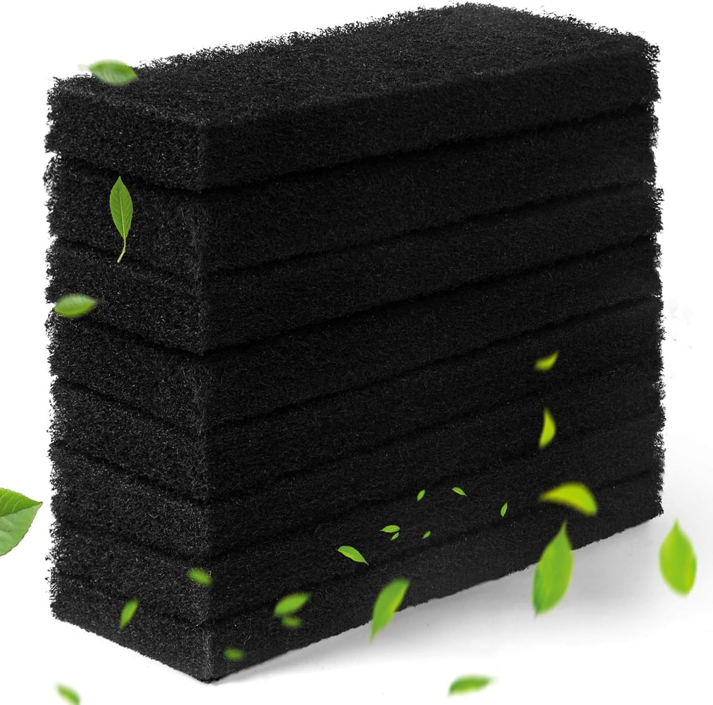 Harhana activated carbon filters eight pack front view premium odor control pads