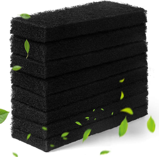 Harhana activated carbon filters eight pack front view premium odor control pads