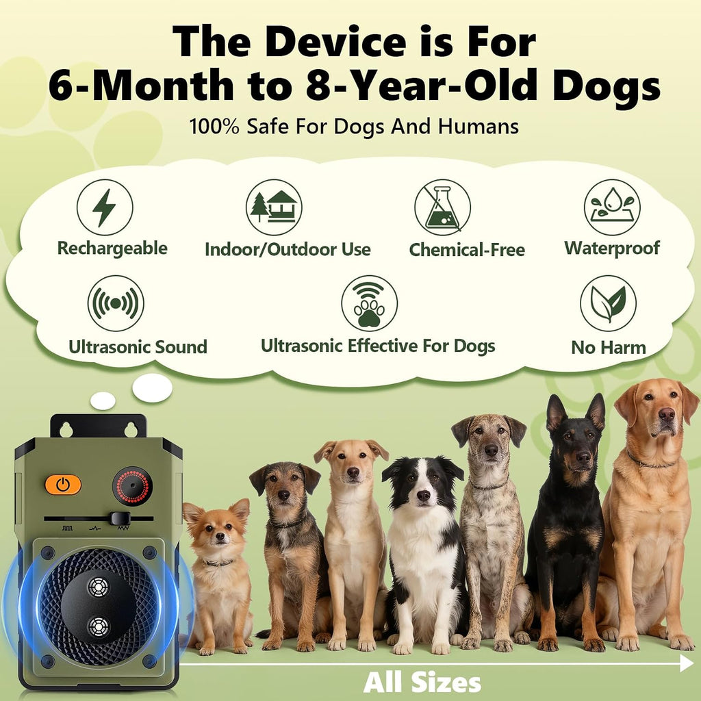 Side profile of Djnfgq dog bark deterrent device