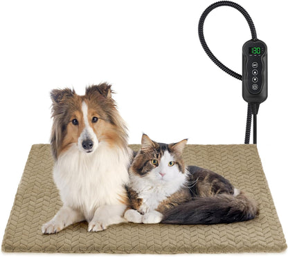 GASUR Heated Cat Bed, Waterproof Cat Heating Pad with Timer Temperature Adjustable, Indoor Heated Electric Pet Bed for Cats Dogs, Auto Power-Off, Anti-bite Pet Heated Pad, 18''x16'', Small - Image 13