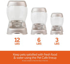 Petmate Pet Cafe automatic gravity feeder made in USA product packaging view
