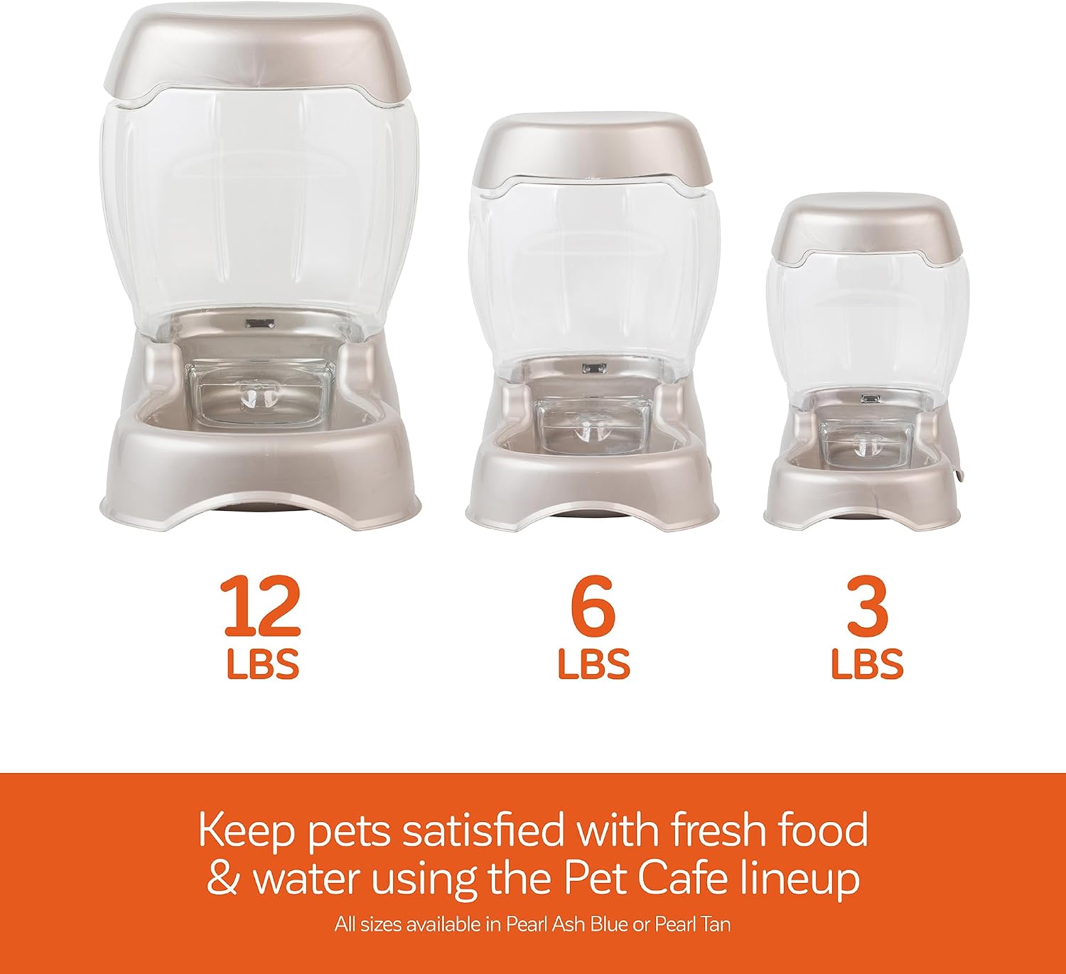 Petmate Pet Cafe automatic gravity feeder made in USA product packaging view