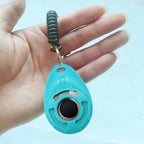 Lightweight behavioral training clicker with large button for easy pressing